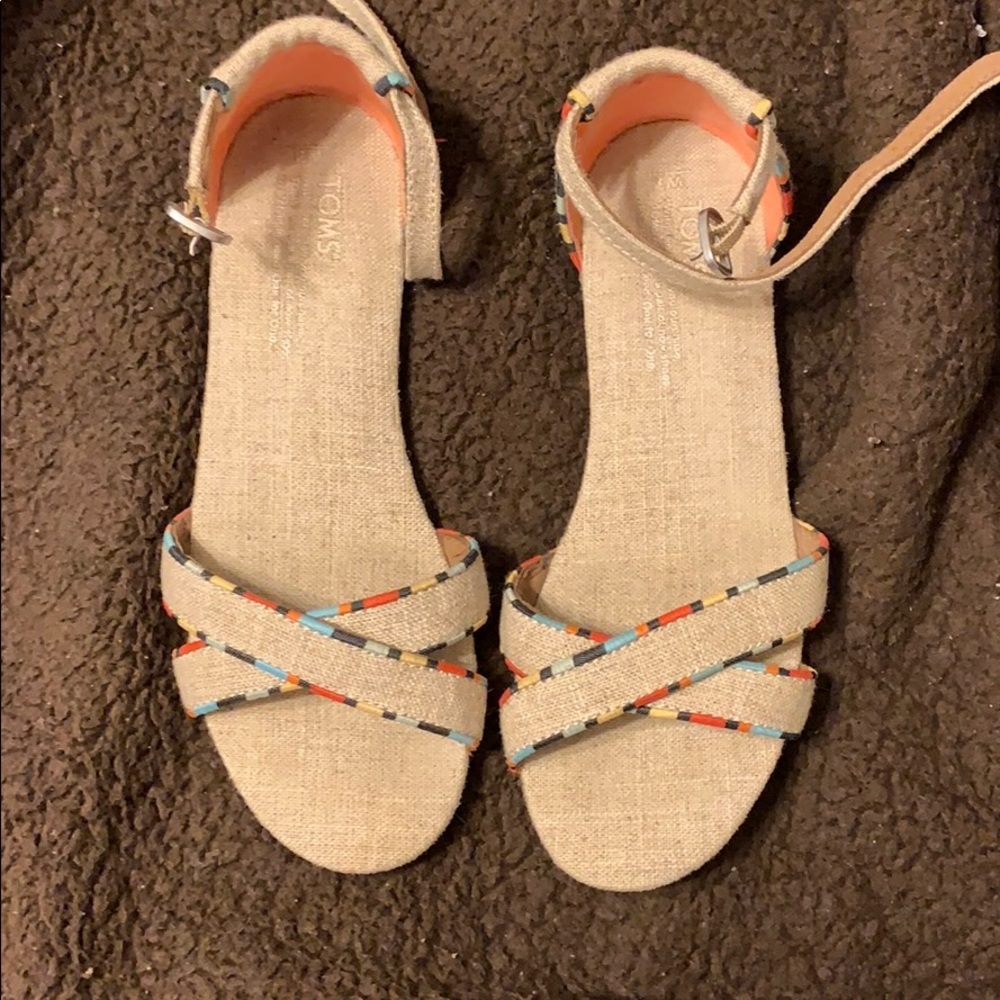 Gently worn Toms sandals